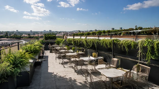 Terrasse restaurant végétalisée